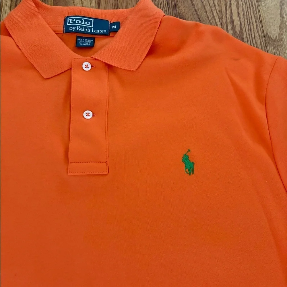 Polo Ralph Lauren Orange Medium Shirt Classic Style